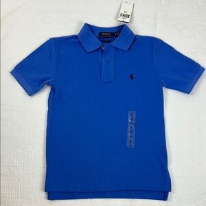 Polo by Ralph Lauren Blue Polo Shirt with Classic Collar and Embroidered Logo
